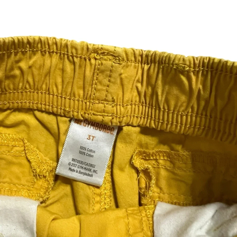 Gymboree 3T Yellow Pull-On Cargo Shorts
